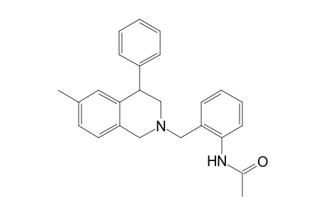 2-[(2'-(N-Acetylamino)benzyl]-4-phenyl-6-methyl-1,2,3,4-tetrahydroisoquinoline