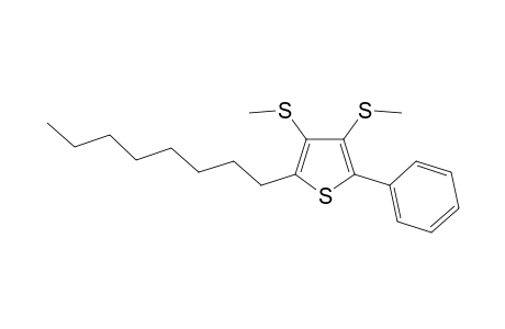 3,4-Bis(methylthio)-2-octyl-5-phenylthiophene