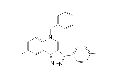 5H-pyrazolo[4,3-c]quinoline, 8-methyl-3-(4-methylphenyl)-5-(phenylmethyl)-