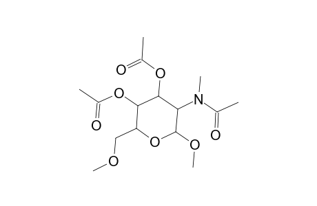 Methyl 3,4-di-O-acetyl-2-[acetyl(methyl)amino]-2-deoxy-6-O-methylhexopyranoside