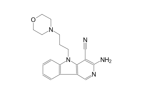 5H-pyrido[4,3-b]indole-4-carbonitrile, 3-amino-5-[3-(4-morpholinyl)propyl]-