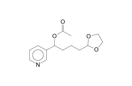 Acetic acid 4-[1,3]dioxolan-2-yl-1-pyridin-3-yl-butyl ester