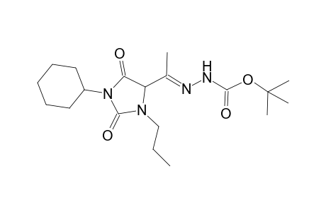 Tert-Butyl 2-[1-(1-cyclohexyl-2,5-dioxo-3-propylimidazolidin-4-yl)ethylidene]hydrazinecarboxylate