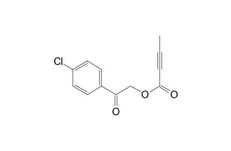 2-(4-Chlorophenyl)-2-oxoethyl but-2-ynoate