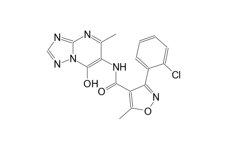 3-(2-chlorophenyl)-N-(7-hydroxy-5-methyl[1,2,4]triazolo[1,5-a]pyrimidin-6-yl)-5-methyl-4-isoxazolecarboxamide