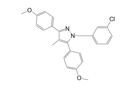 1-(3-chlorophenyl)-3,5-bis(4-methoxyphenyl)-4-methyl-1H-pyrazole