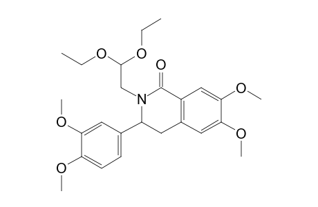 2-(2,2-diethoxyethyl)-3-(3,4-dimethoxyphenyl)-6,7-dimethoxy-3,4-dihydroisocarbostyril