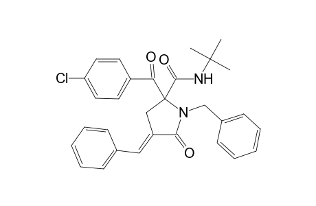 (E)-1-Benzyl-4-benzylidene-N-(tert-butyl)-2-(4-chlorobenzoyl)-5-oxopyrrolidine-2-carboxamide