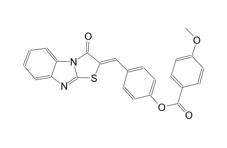 4-[(Z)-(3-oxo[1,3]thiazolo[3,2-a]benzimidazol-2(3H)-ylidene)methyl]phenyl 4-methoxybenzoate