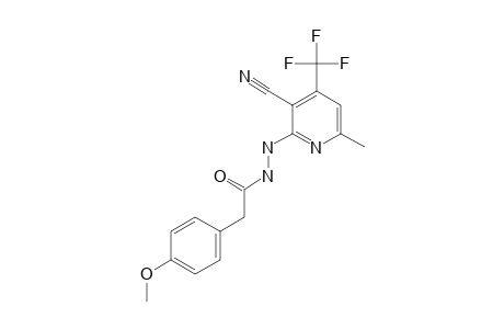 N'-[3-cyano-6-methyl-4-(trifluoromethyl)pyridin-2-yl]-2-(4-methoxyphenyl)acetohydrazide