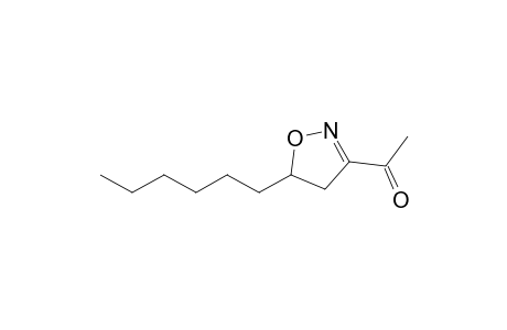 1-(5-hexyl-2-isoxazolin-3-yl)ethanone