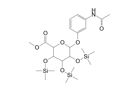 Acetaminophen glucuronide methyl ester TMS ether