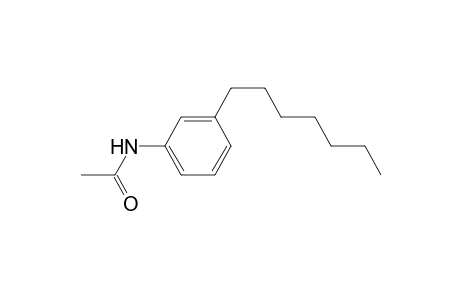 Acetamide, N-(3-heptylphenyl)-
