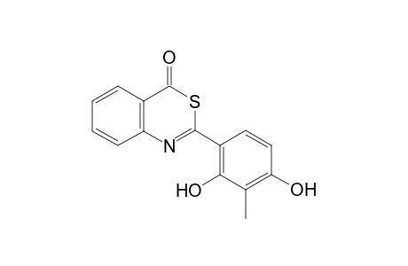 2-(2,4-Dihydroxy-3-methylphenyl)-4H-3,1-benzothiazin-4-one