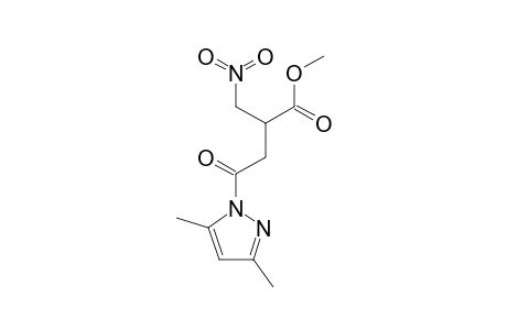 1-(3-METHOXYCARBONYL-4-NITROBUTANOYL)-3,5-DIMETHYLPYRAZOLE
