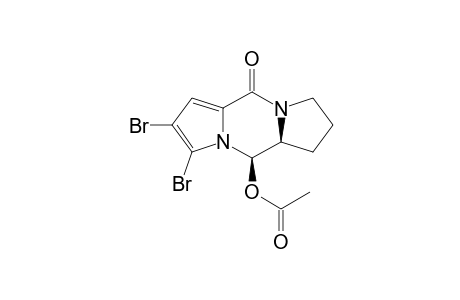 Acetic acid (5R,5aS)-2,3-dibromo-10-oxo-5a,6,7,8-tetrahydro-5H,10H-dipyrrolo[1,2-a;1',2'-d]pyrazin-5-yl ester
