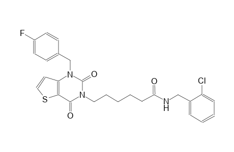 N-(2-chlorobenzyl)-6-(1-(4-fluorobenzyl)-2,4-dioxo-1,4-dihydrothieno[3,2-d]pyrimidin-3(2H)-yl)hexanamide