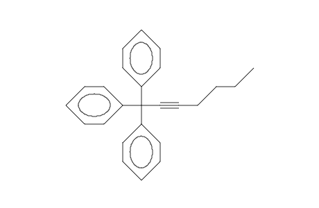 1,1,1-Triphenyl-hept-2-yne
