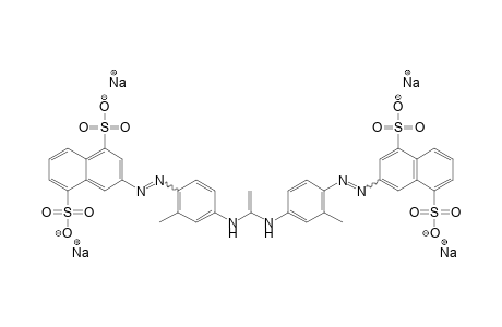 Tetrasodium 3-[(4-{[1-({4-[(4,8-disulfonato-2-naphthyl)diazenyl]-3-methylphenyl}amino)vinyl]amino}-2-methylphenyl)diazenyl]-1,5-naphthalenedisulfonate