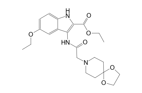ethyl 3-[(1,4-dioxa-8-azaspiro[4.5]dec-8-ylacetyl)amino]-5-ethoxy-1H-indole-2-carboxylate