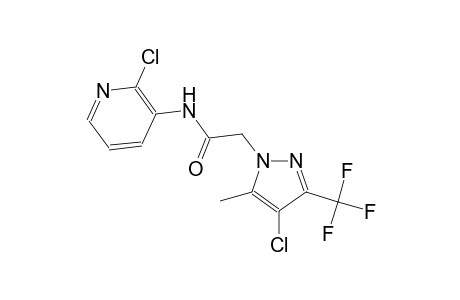 2-[4-chloro-5-methyl-3-(trifluoromethyl)-1H-pyrazol-1-yl]-N-(2-chloro-3-pyridinyl)acetamide