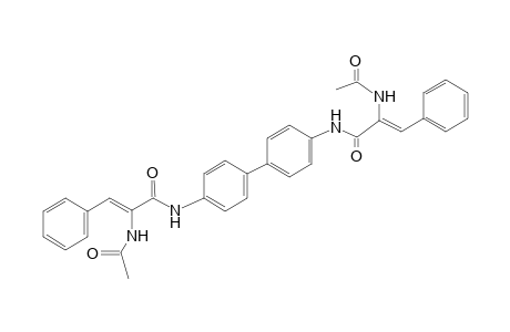 (Z)-2-acetamido-N-[4-[4-[[(Z)-2-acetamido-1-oxo-3-phenylprop-2-enyl]amino]phenyl]phenyl]-3-phenyl-2-propenamide