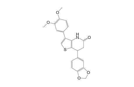 thieno[3,2-b]pyridin-5(4H)-one, 7-(1,3-benzodioxol-5-yl)-3-(3,4-dimethoxyphenyl)-6,7-dihydro-