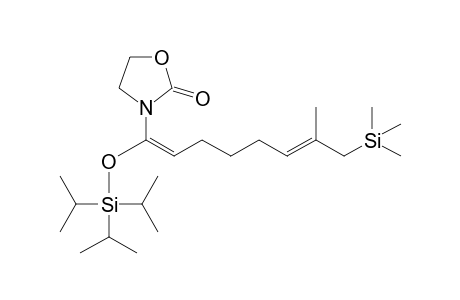 3-(7-Methyl-1-triisopropylsilyloxy-8-trimethylsilylocta-1,6-dienyl)oxazolidin-2-one