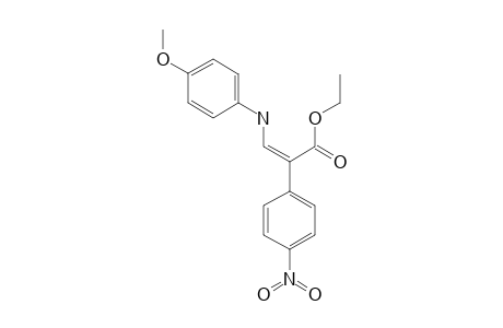 ETHYL-3-(4-METHOXYPHENYLAMINO)-2-(4-NITROPHENYL)-ACRYLATE