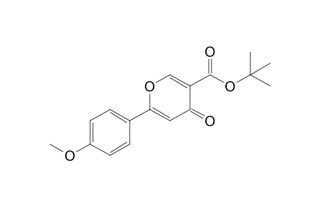 t-Butyl 4-oxo-6-(p-methoxyphenyl)-4H-pyran-3-carboxylate