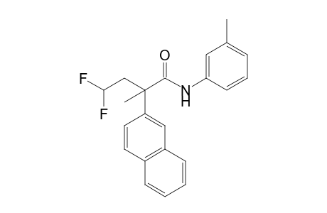 4,4-Difluoro-2-methyl-2-(naphthalen-2-yl)-N-(m-tolyl)butanamide