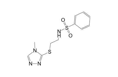 N-{2-[(4-methyl-4H-1,2,4-triazol-3-yl)sulfanyl]ethyl}benzenesulfonamide