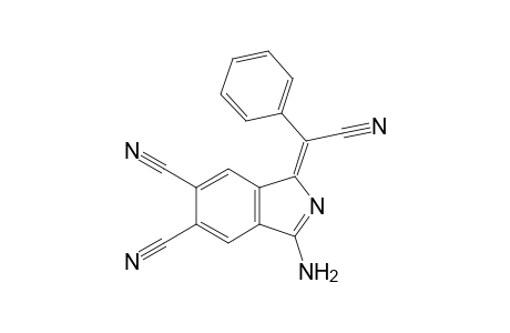 3-Amino-5,6-dicyano-1-(.alpha.-cyanobenzylidene)isoindole