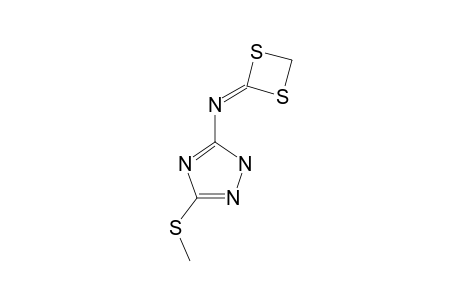2-(3-METHYLTHIO-1H-1,2,4-TRIAZOL-5-YL)-IMINO-1,3-DITHIETANE
