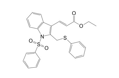 Ethyl-3-[2-(phenylthiomethyl)-1-(phenylsulfonyl)-indol-3-yl]-acrylate
