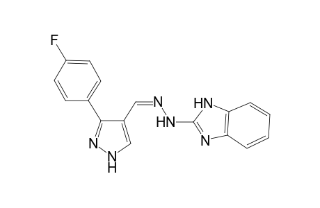 1H-Pyrazole-4-carboxaldehyde, 3-(4-fluorophenyl)-, 1H-1,3-benzimidazol-2-ylhydrazone