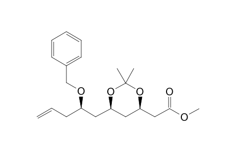 2-[(4R,6R)-2,2-dimethyl-6-[(2R)-2-phenylmethoxypent-4-enyl]-1,3-dioxan-4-yl]acetic acid methyl ester