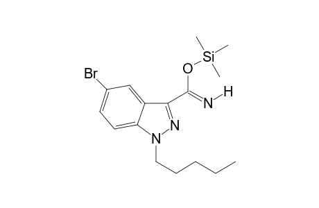 trimethylsilyl 5-bromo-1-pentyl-1H-indazole-3-carboximidate