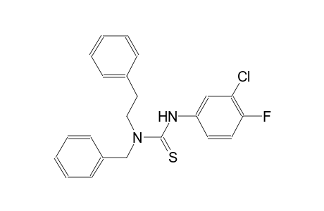 N-benzyl-N'-(3-chloro-4-fluorophenyl)-N-(2-phenylethyl)thiourea