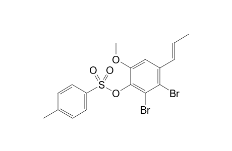 trans-1-(2',3'-Dibromo-5'-methoxy-4'-toluene-p-sulfonyloxyphenyl)-1-propene