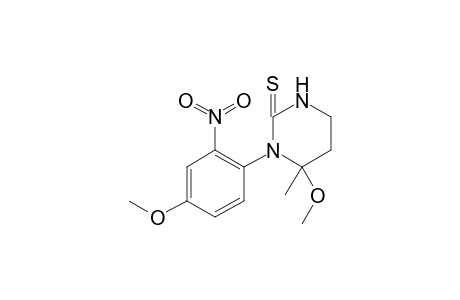 6-Methoxy-1-(4-methoxy-2-nitro-phenyl)-6-methyl-1,3-diazinane-2-thione