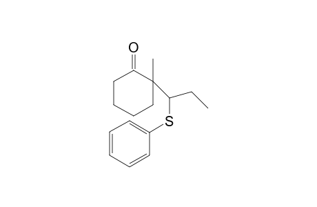 2-Methyl-2-[2'-methyl-1'-(phenylthio)ethyl]-1-cycohexanone