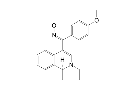 (NE)-N-[[(1S)-2-ethyl-1-methyl-1H-isoquinolin-4-yl]-(4-methoxyphenyl)methylidene]hydroxylamine
