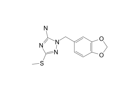 5-Amino-3-methylthio-1-piperonyl-1,2,4-triazole