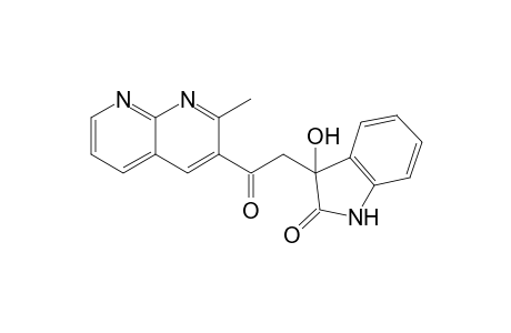 3-Hydroxy-3-(2-methyl-1,8-naphthyridine-3-carbonylmethyl)indole-2-one