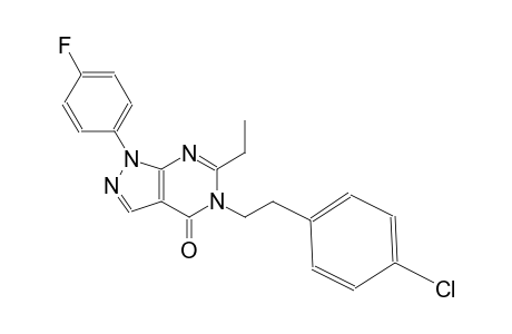 4H-pyrazolo[3,4-d]pyrimidin-4-one, 5-[2-(4-chlorophenyl)ethyl]-6-ethyl-1-(4-fluorophenyl)-1,5-dihydro-