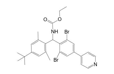 Ethyl N-[(4-tert-butyl-2,6-dimethyl-phenyl)-[2,6-dibromo-4-(4-pyridyl)phenyl]methyl]carbamate