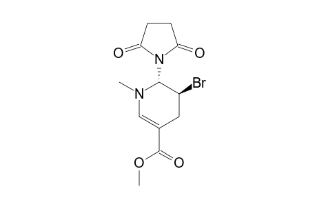 METHYL-TRANS-3-BROMO-1-METHYL-2-SUCCINIMIDO-1,2,3,4-TETRAHYDROPYRIDINE-5-CARBOXYLATE