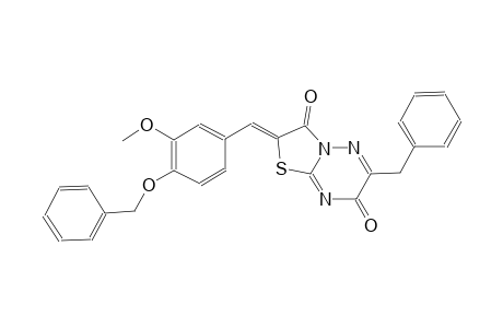 7H-thiazolo[3,2-b][1,2,4]triazine-3,7(2H)-dione, 2-[[3-methoxy-4-(phenylmethoxy)phenyl]methylene]-6-(phenylmethyl)-, (2Z)-