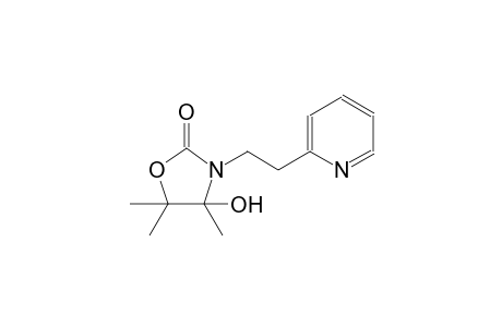 2(3H)-Oxazolone, dihydro-4-hydroxy-4,5,5-trimethyl-3-[2-(2-pyridinyl)ethyl]-